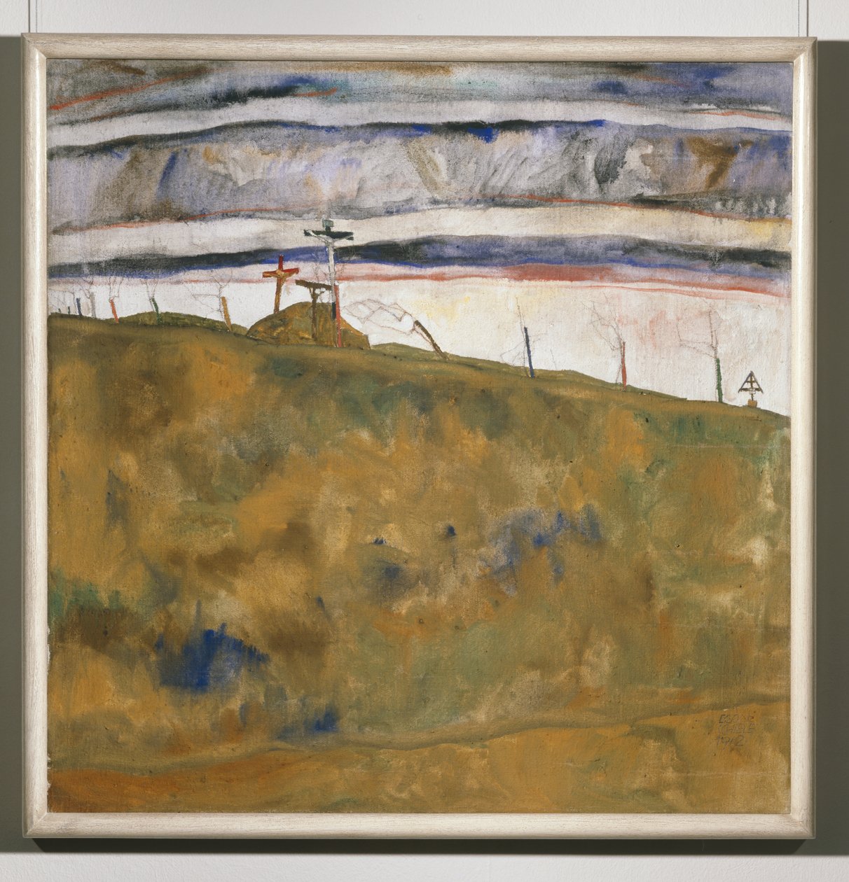 Kalvarienberg (pintura sobre lienzo) de Egon Schiele