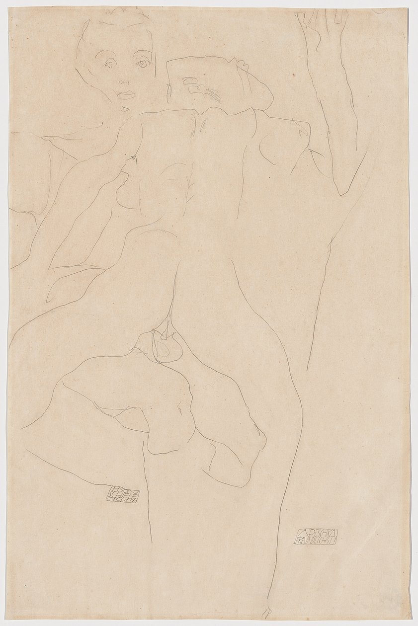 Amantes, 1911 de Egon Schiele