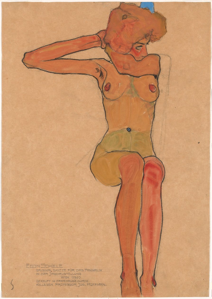 Mädchenakt (Gertrude) de Egon Schiele