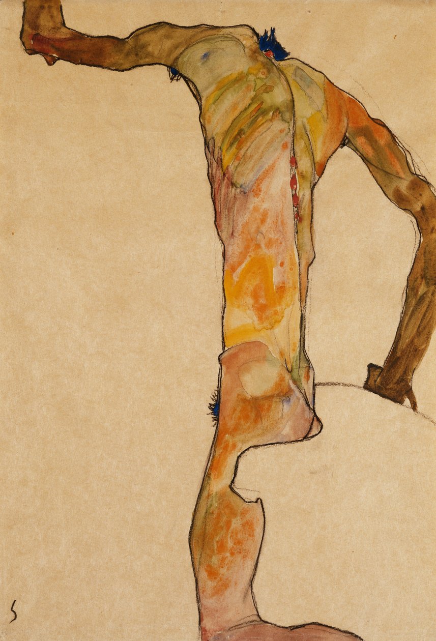 Desnudo masculino, 1910 de Egon Schiele