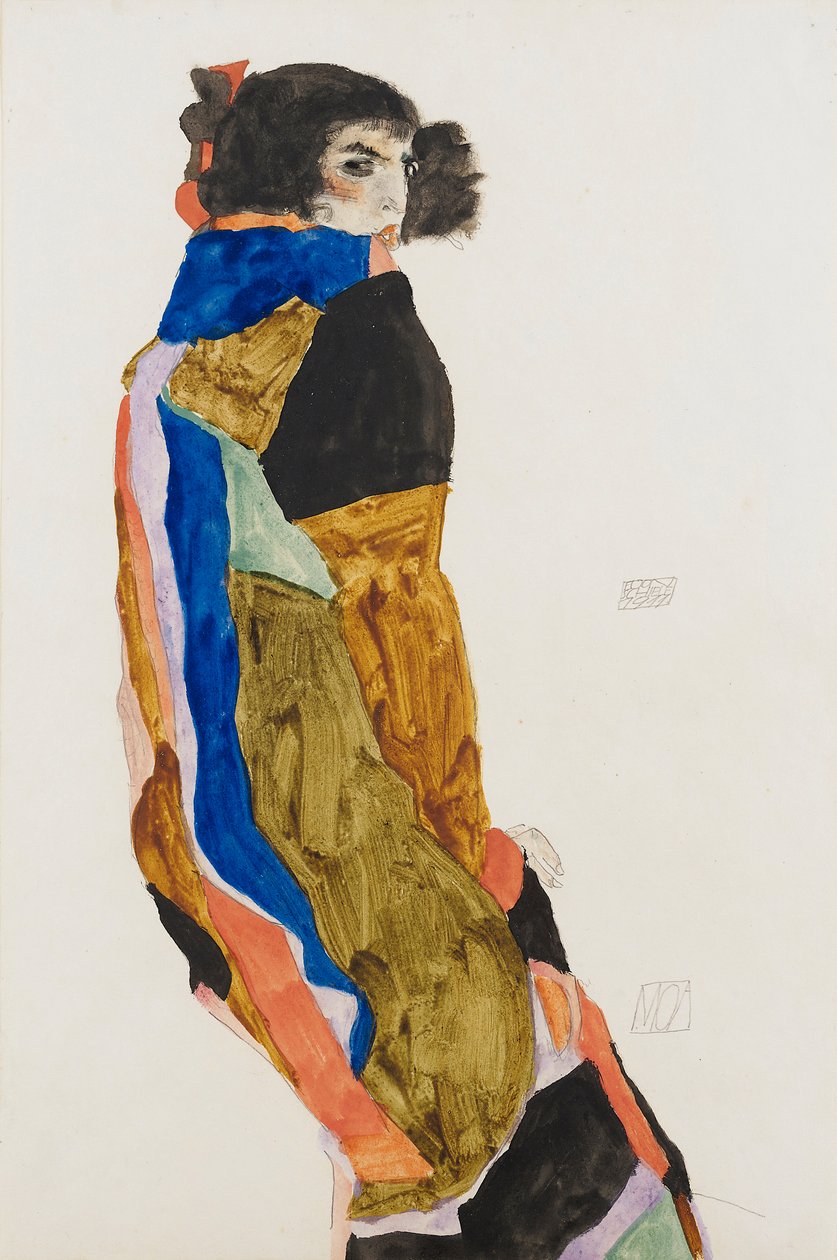 Moa. Obra de Egon Schiele (1890-1918), acuarela y gouache sobre papel de Egon Schiele