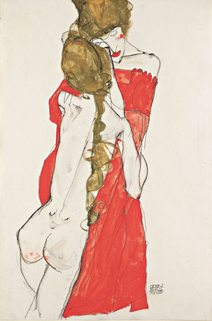 Madre e hija, 1913 de Egon Schiele