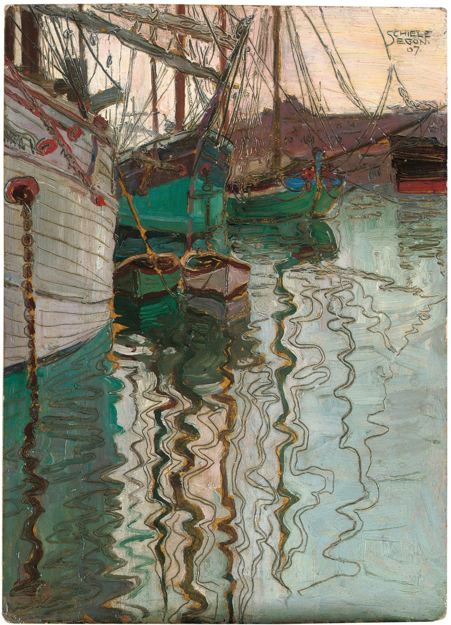 Puerto de Trieste, 1907 de Egon Schiele