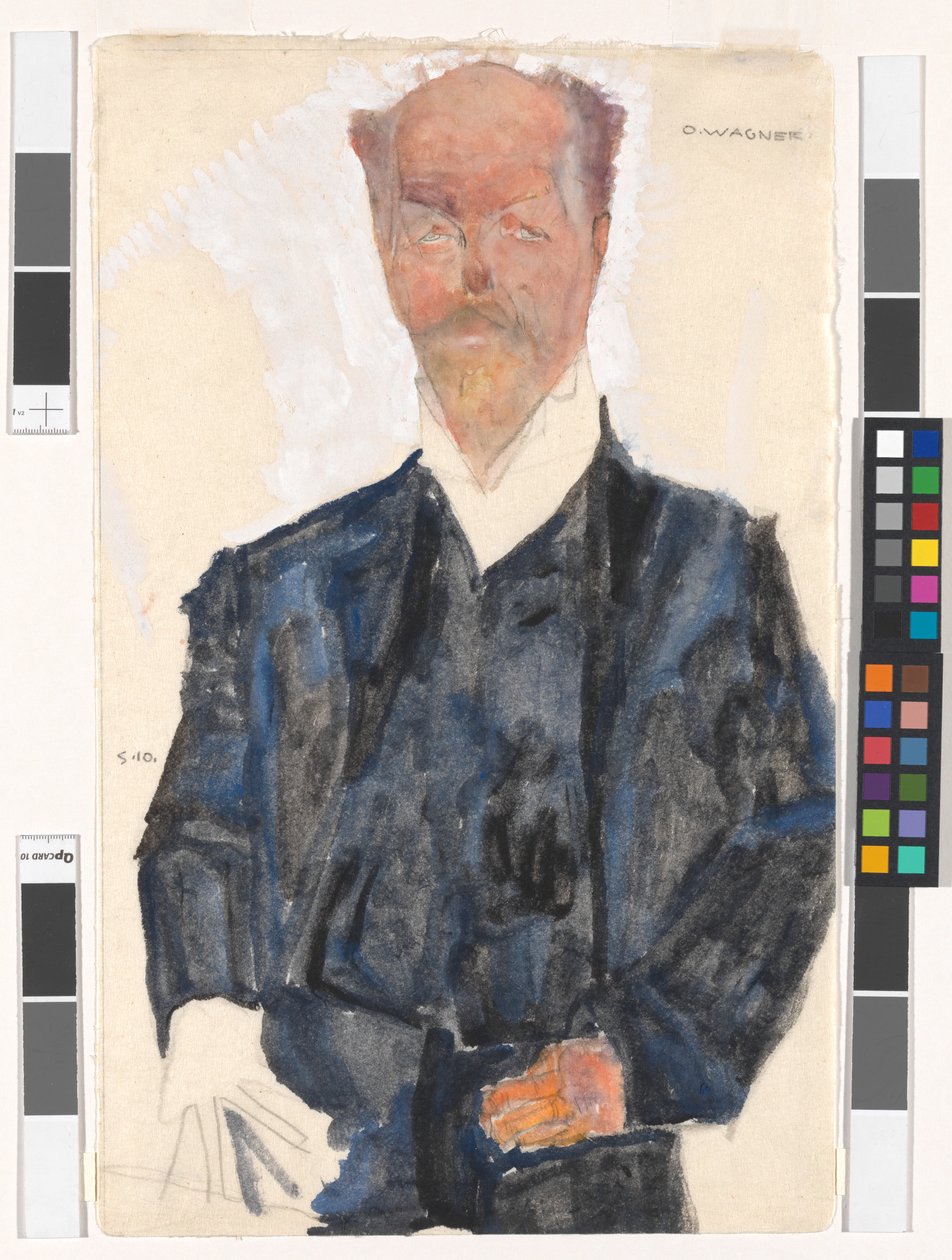Retrato de Otto Wagner de Egon Schiele