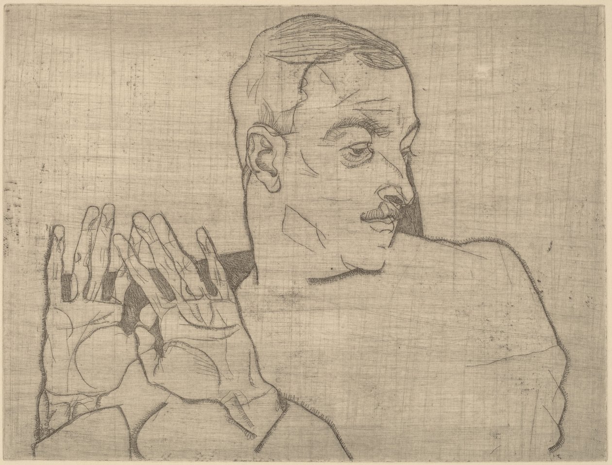 Retrato de Arthur Roessler de Egon Schiele