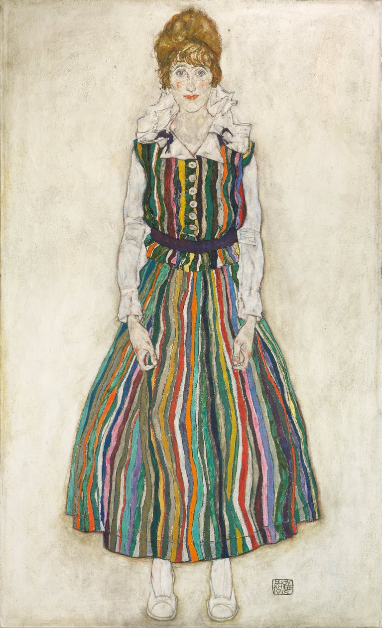 Retrato de Edith (la esposa del artista)  de Egon Schiele