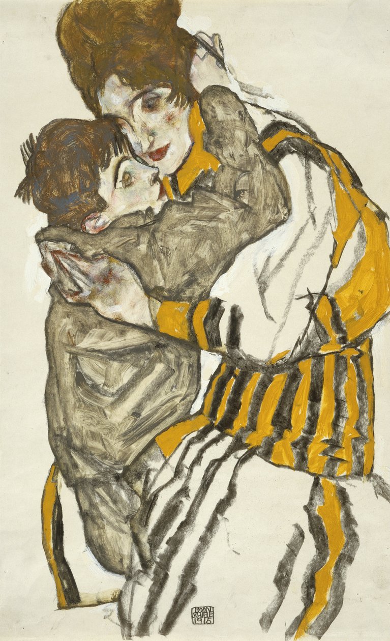 Schieles Frau mit ihrem kleinen Neffen de Egon Schiele