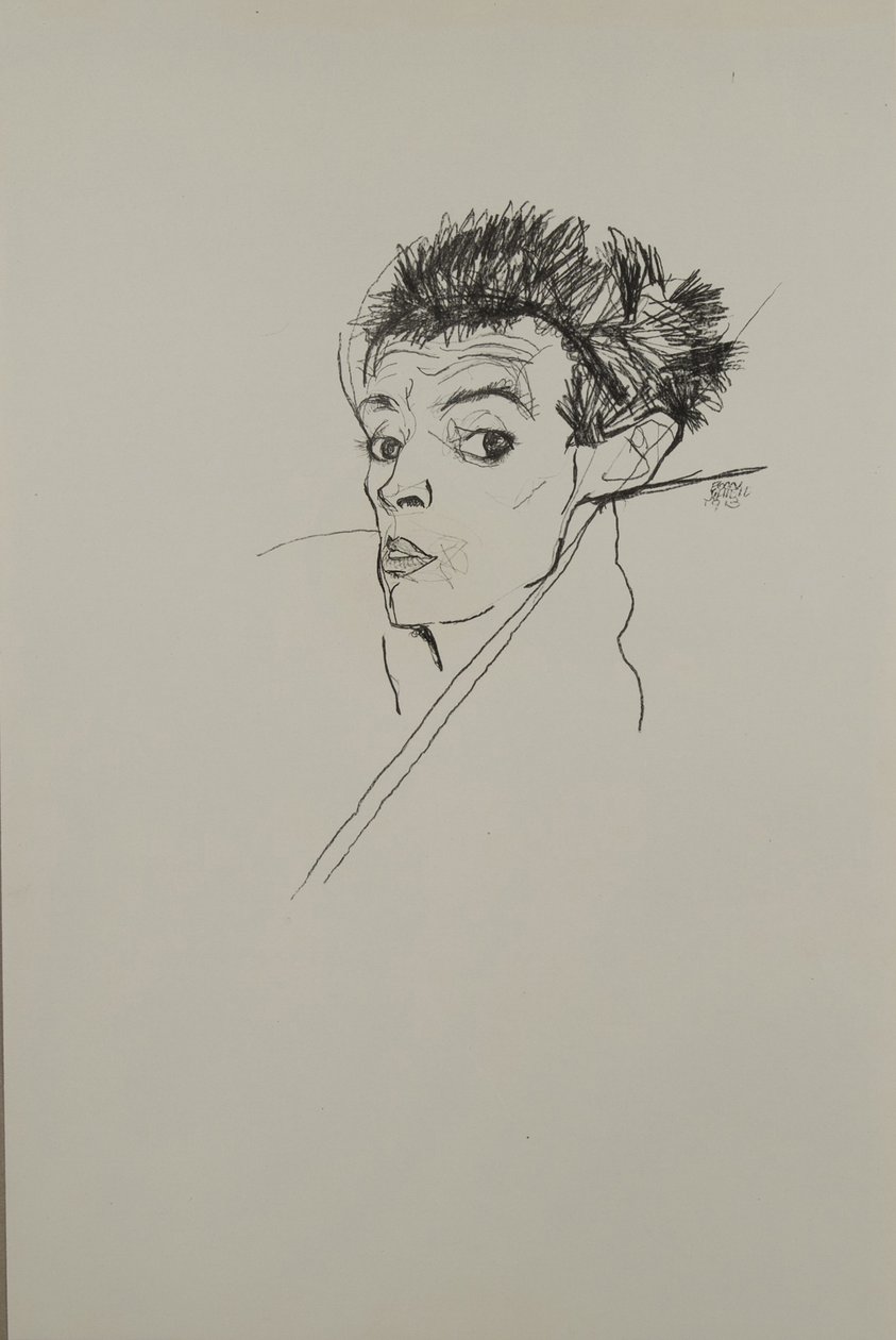 Autorretrato, 1913 de Egon Schiele