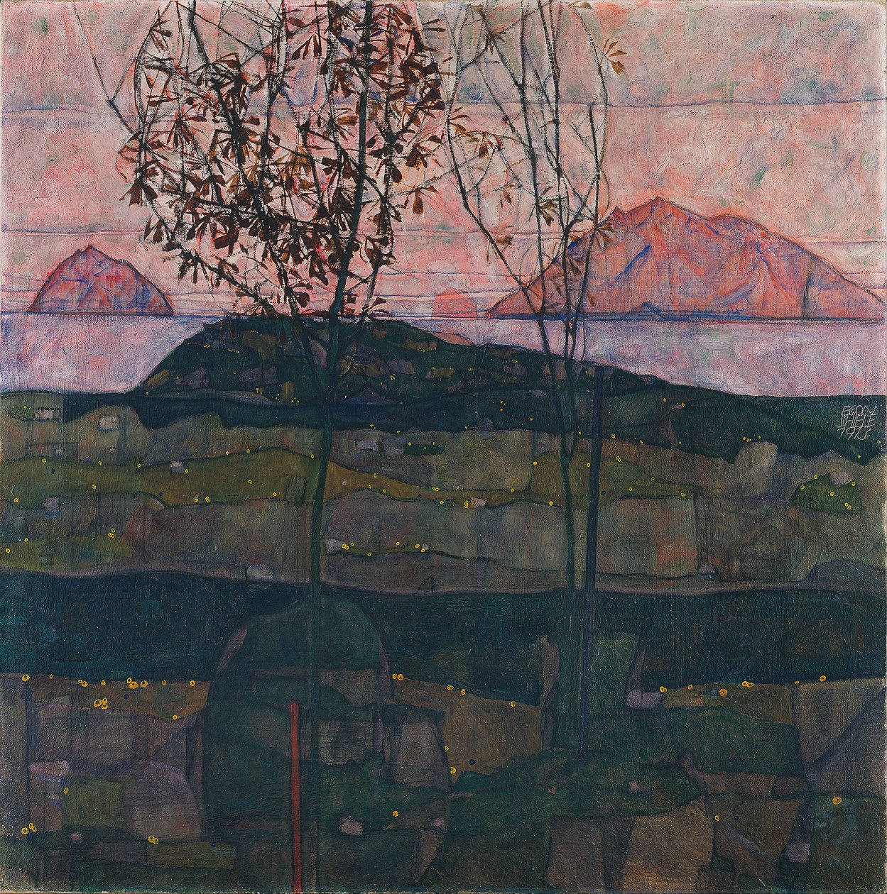 Puesta de sol de Egon Schiele