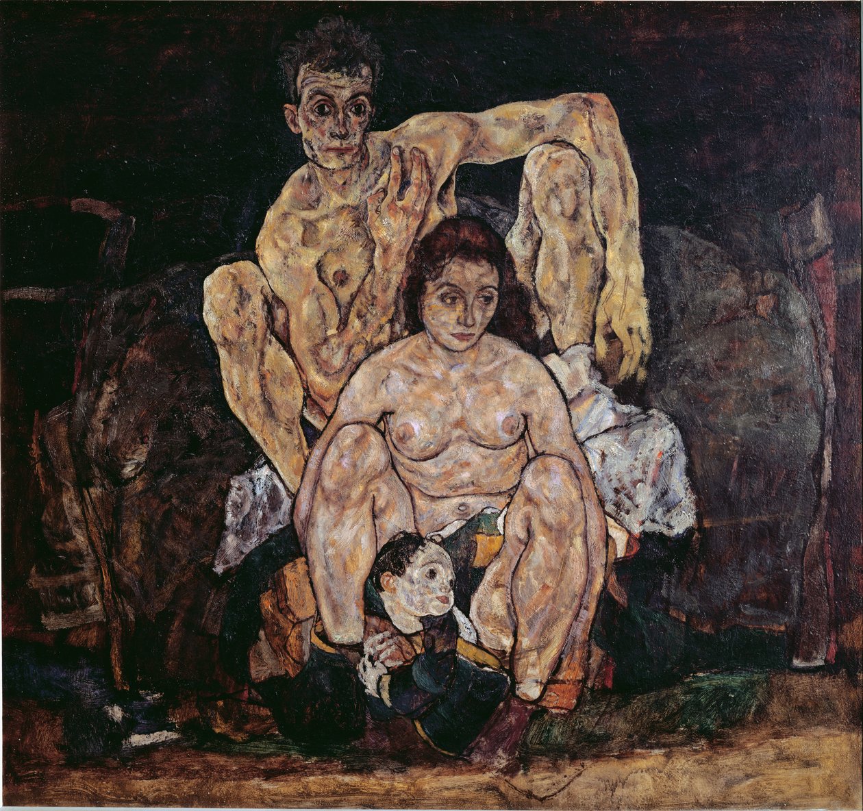 La familia de Egon Schiele