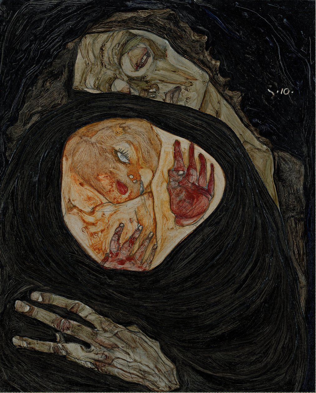 «Madre muerta» I de Egon Schiele