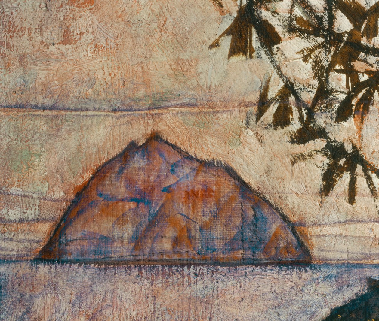 Versinkende Sonne (óleo sobre lienzo) de Egon Schiele