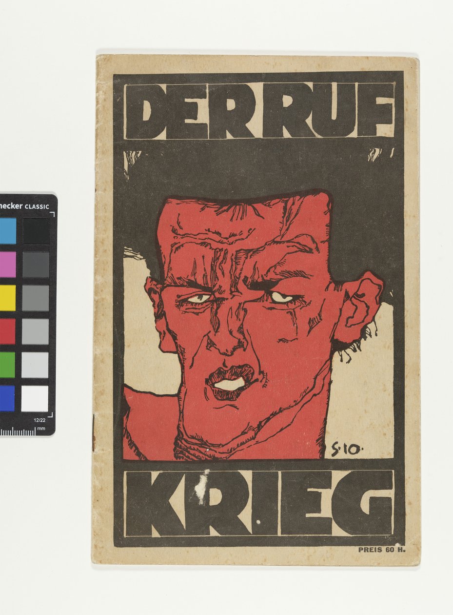 Zeitschrift "Der Ruf" - Sonderheft "Krieg" de Egon Schiele