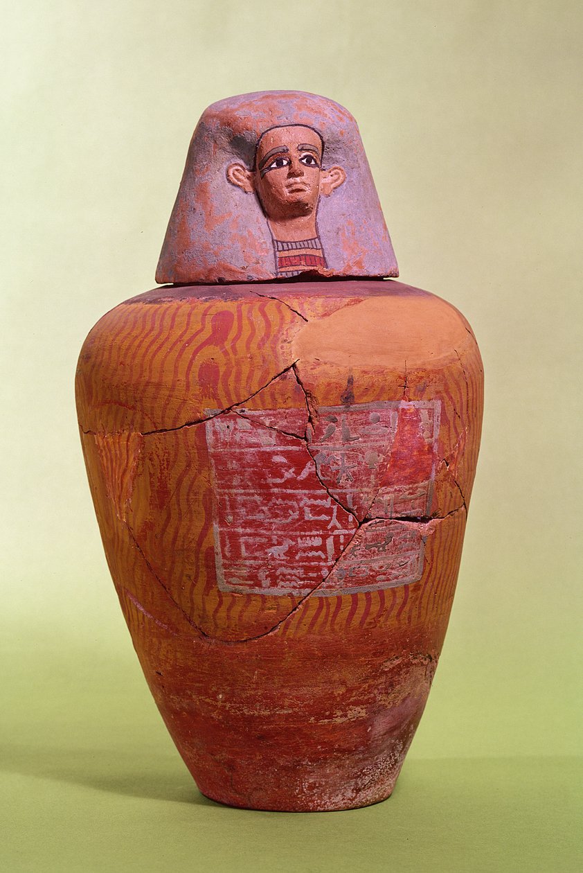 Jarro canópico, Abidos (cerámica) de Egyptian
