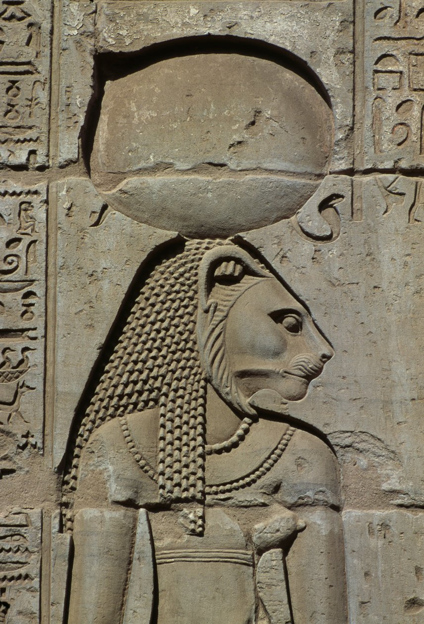 Detalle de un relieve, Bastet de Egyptian
