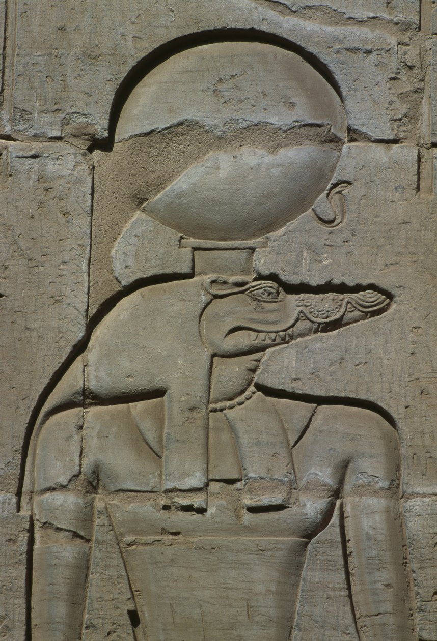 Detalle de un relieve, Sobek de Egyptian