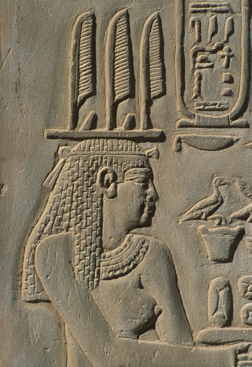 Detalle de un relieve, mujer de Egyptian