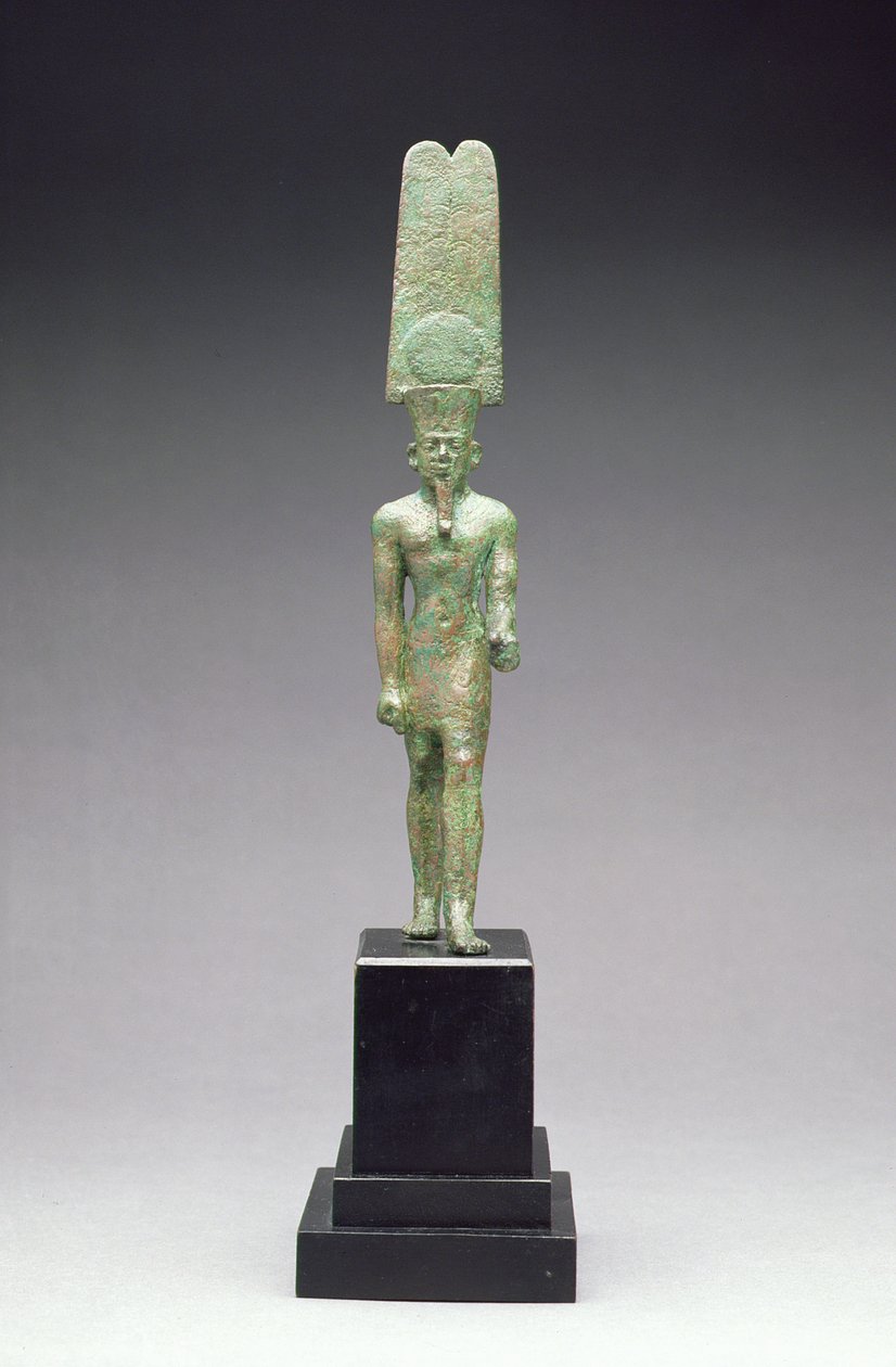Figura del dios Amón-Ra, probablemente del Periodo Tardío (716-332 a.C.) de Egyptian
