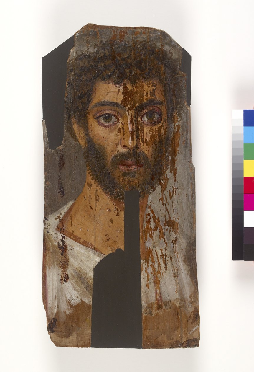 Retrato de momia masculina, probablemente siglo II-III d.C. de Egyptian