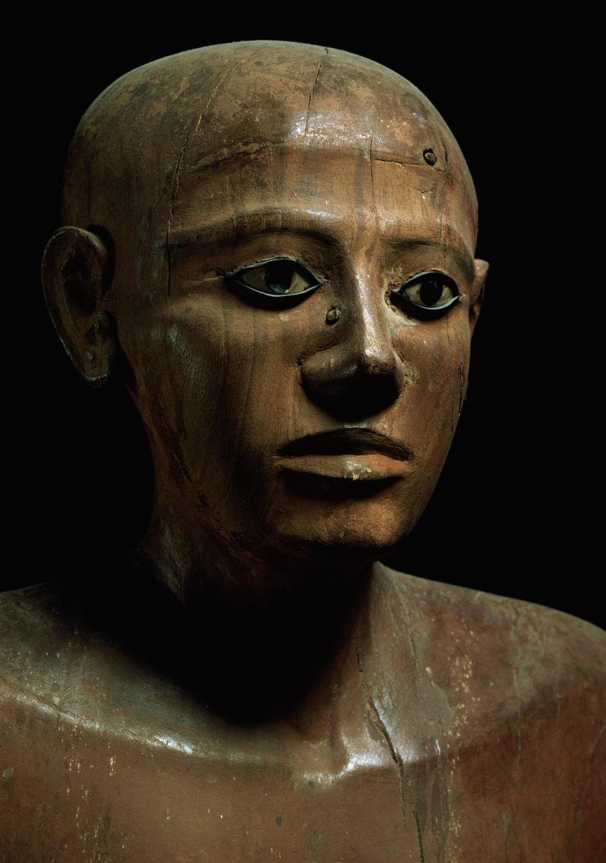 Estatua del Canciller Nakhti, de Asyut, Reino Medio temprano, c.1900 a.C. (detalle) de Egyptian 12th Dynasty