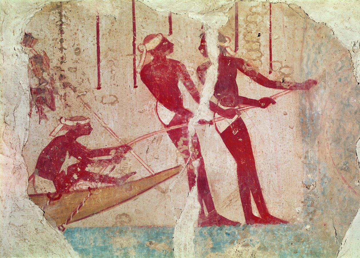 Regreso de la pesca de Egyptian 18th Dynasty