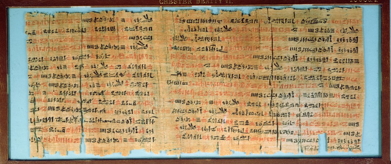 El Papiro Médico de Chester Beatty, Nuevo Reino, c.1200 a.C. de Egyptian 19th Dynasty