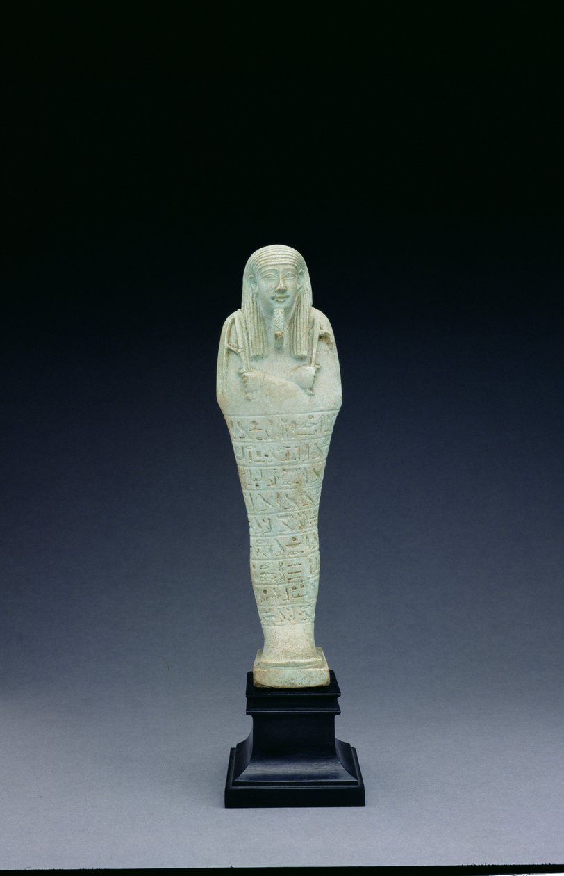 Figura de Shabti de Imhotep nacido de Bastetirdis de Egyptian 30th Dynasty