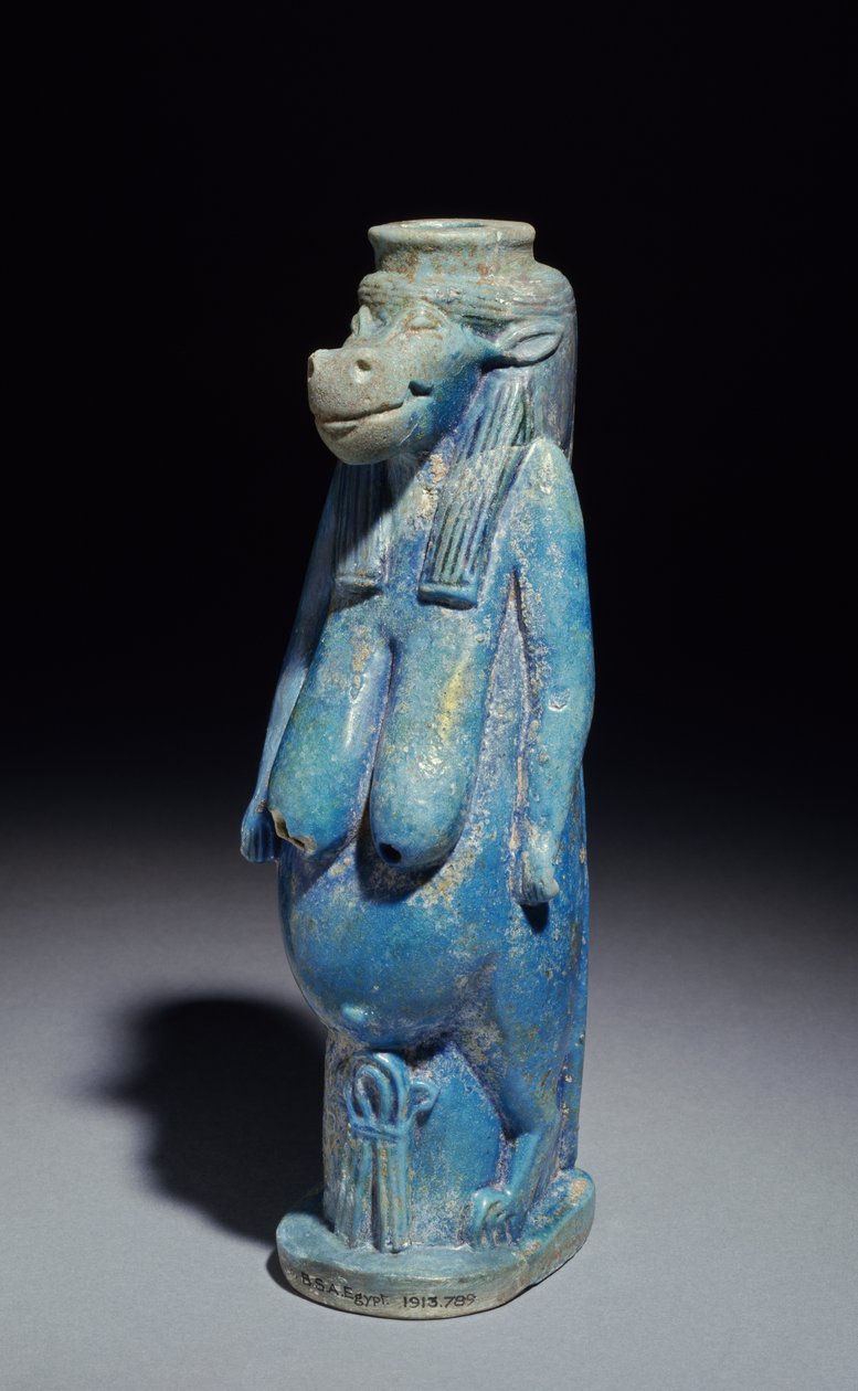 Taueret, la diosa hipopótamo, probablemente del Periodo Tardío, c.664-332 a.C. de Egyptian