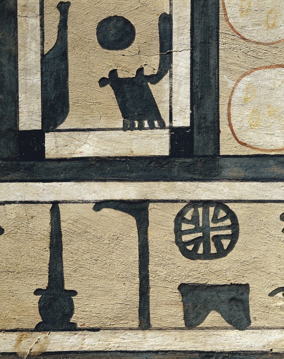 Jeroglífico determinante de "ciudad" y nombre de Abidos, procedente del sarcófago de Irinimenpu de Egyptian 12th Dynasty