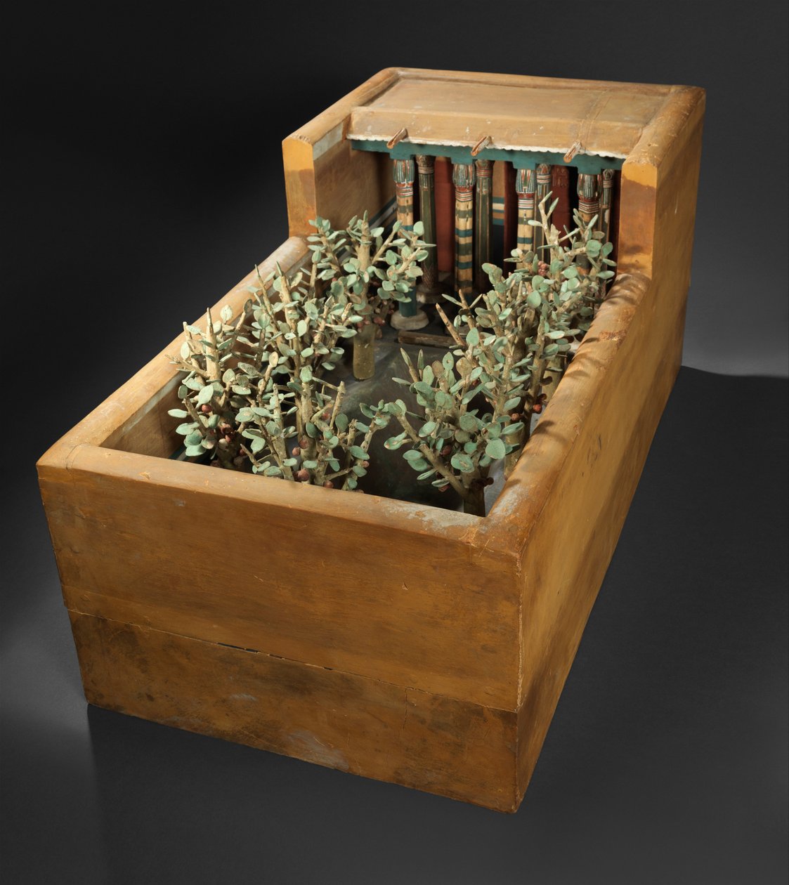 Modelo de un porche y jardín de la tumba de Meketre, c.1981-1975 a.C. de Egyptian 12th Dynasty