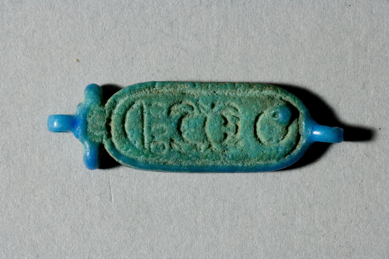 Cuenta con el cartucho de Tutankamón, Nuevo Reino, reinado de Tutankamón, 1336-27 a.C. de Egyptian 18th Dynasty