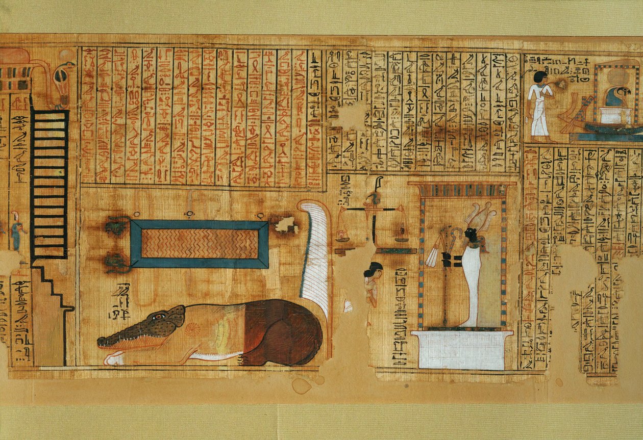 Libro de los Muertos del escriba Nebqed, reinado de ... de Egyptian 18th Dynasty