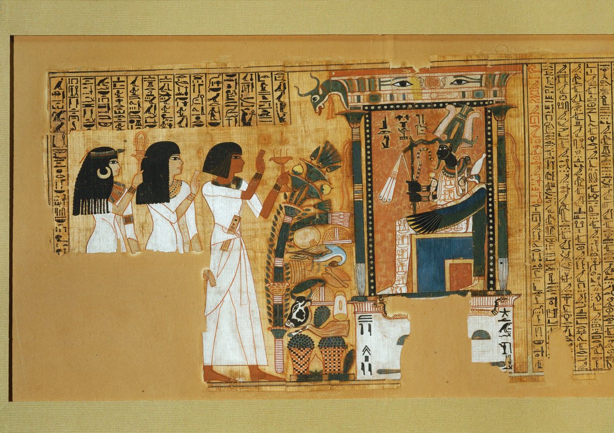 Libro de los Muertos del escriba Nebqed, reinado de ... de Egyptian 18th Dynasty