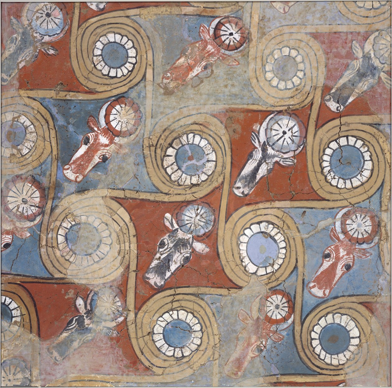 Pintura de techo del palacio de Amenhotep III, c.1390-1353 a.C. de Egyptian 18th Dynasty