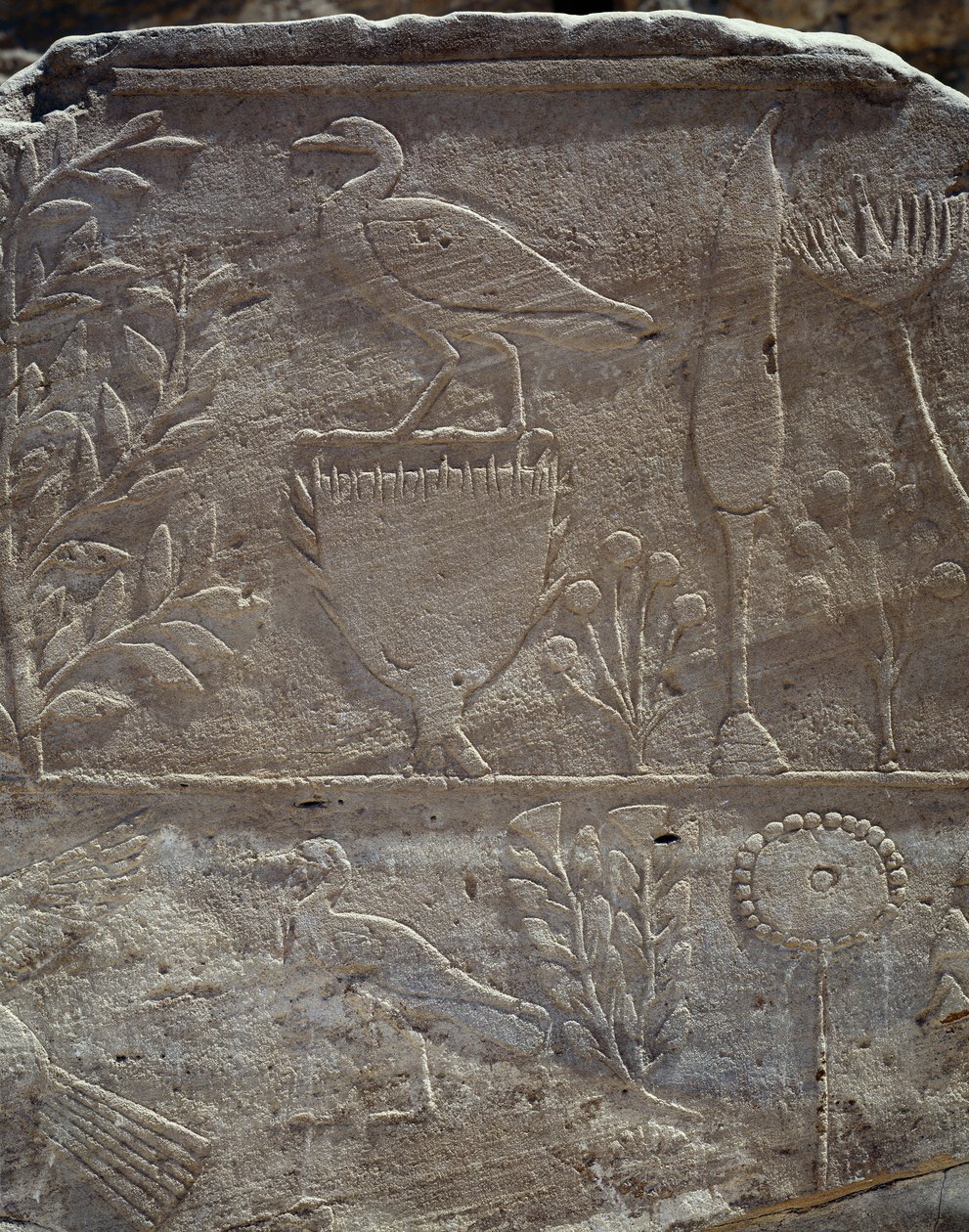Detalle de la escena conmemorativa de la expedición a la Tierra de Punt, Columnata de Punt, templo mortuorio de la reina Hatshepsut, Deir el-Bahari, Necrópolis tebana (Lista del Patrimonio Mundial de la Unesco de Egyptian 18th Dynasty