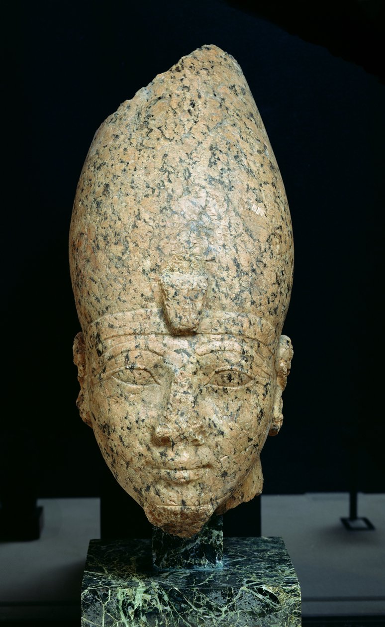 Cabeza de Hatshepsut (c.1473-c.1458 a.C.) o Tuthmosis II (c.1491-c.1479) Nuevo Reino, c.1479-1425 a.C. de Egyptian 18th Dynasty