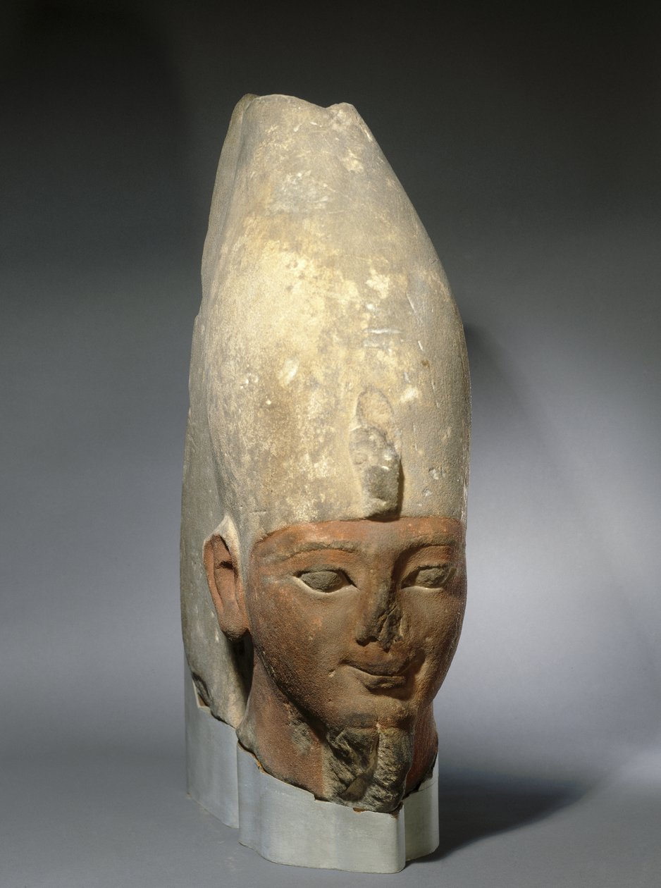 Cabeza de un rey de la primera dinastía XVIII, Nuevo Reino, c.1539-1493 a.C. de Egyptian 18th Dynasty