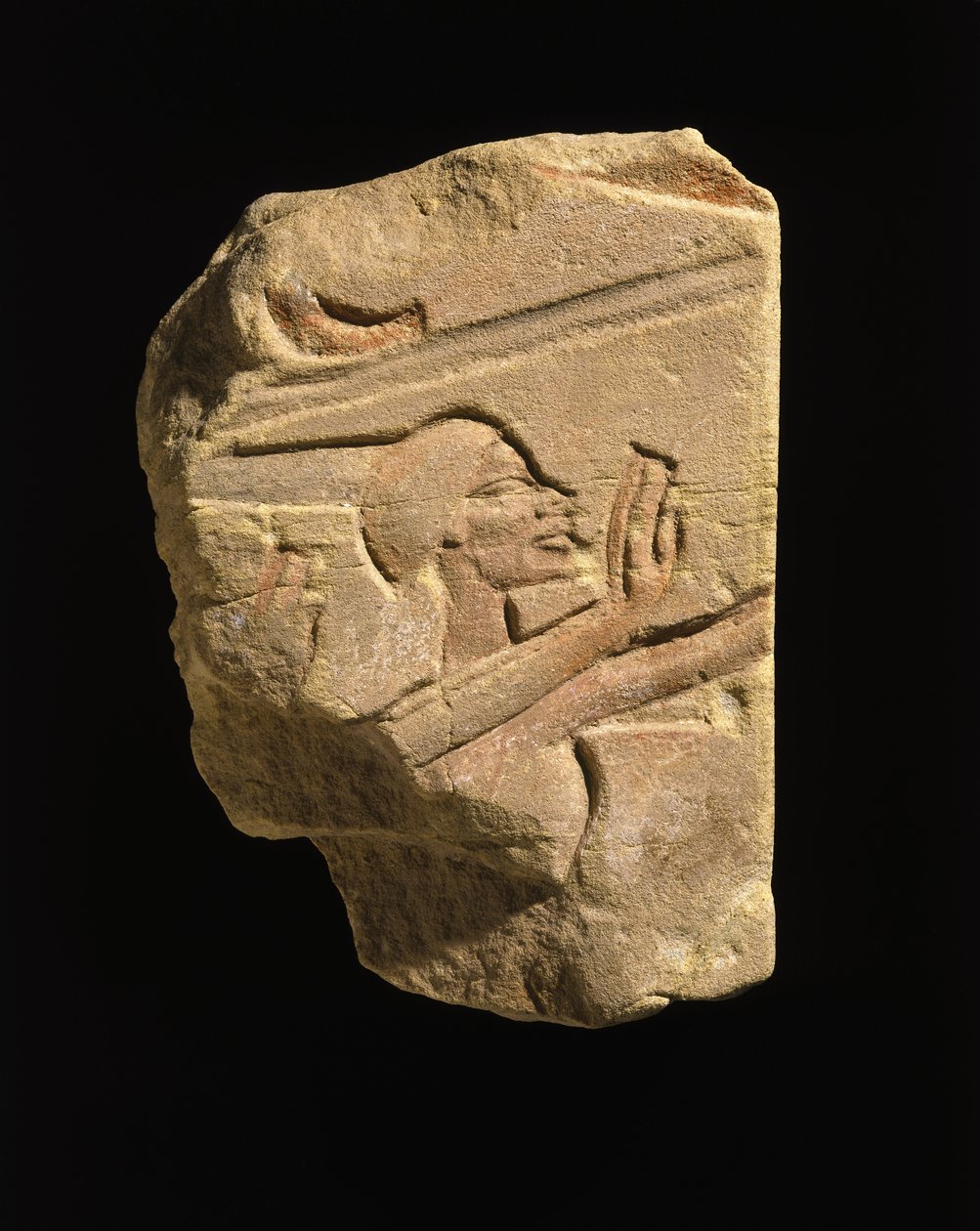Nubio en gesto de adoración, de Karnak, Egipto, Periodo de Amarna, Nuevo Reino, c.1353-1336 a.C. de Egyptian 18th Dynasty