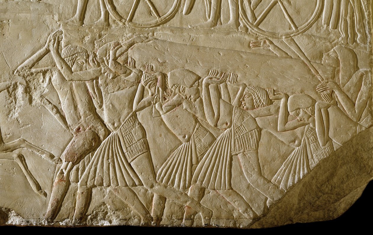 Relieve de la tumba de Horemheb de Egyptian 18th Dynasty