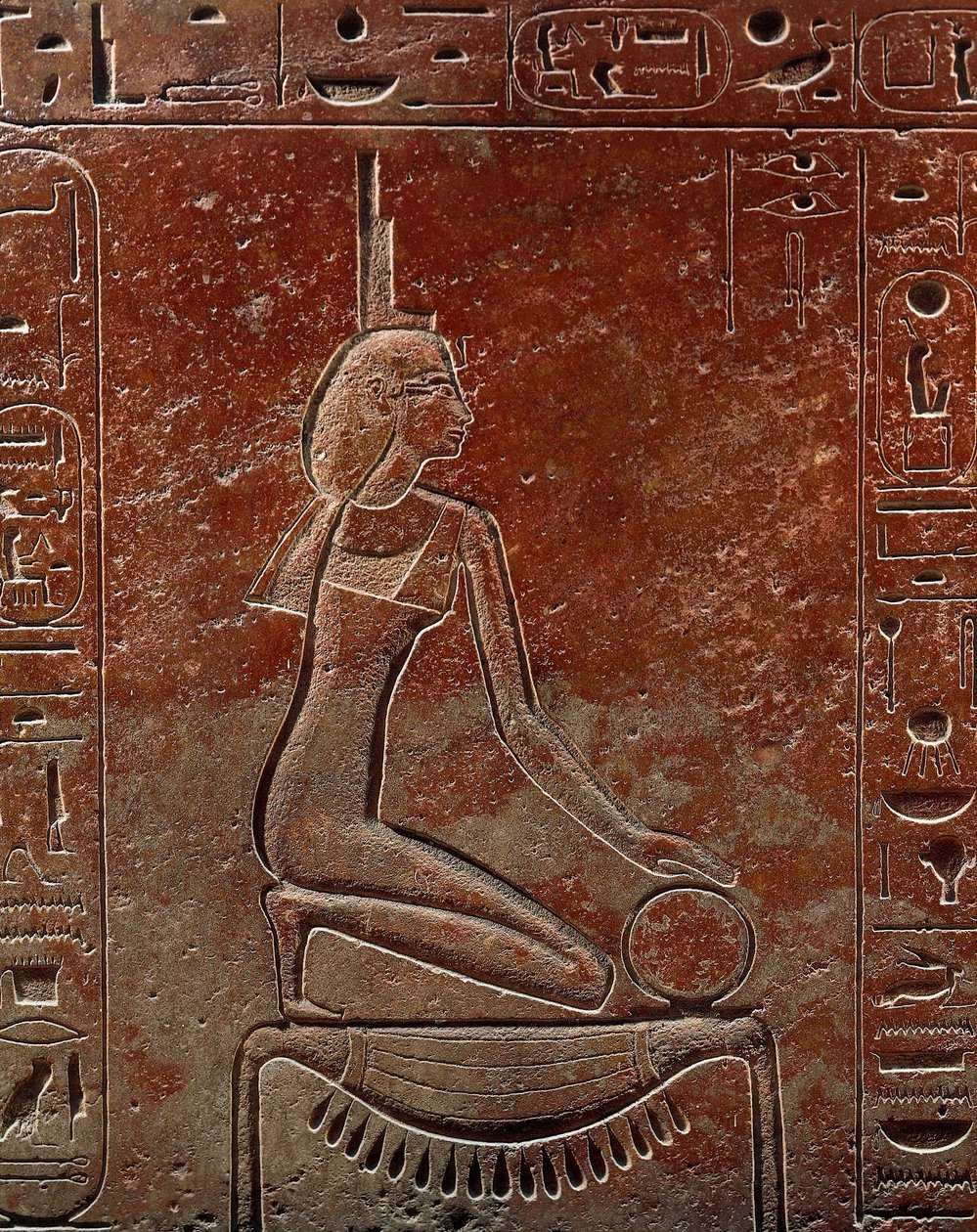 Sarcófago de la reina Hatshepsut del Valle de los Reyes, Egipto, detalle, Reino Nuevo, Dinastía XVIII de Egyptian 18th Dynasty