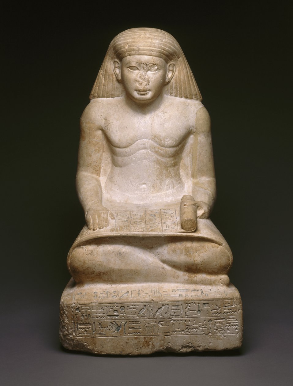 Estatua de escriba de Amunhotep, hijo de Nebiry, c.1426-1400 a.C. de Egyptian 18th Dynasty