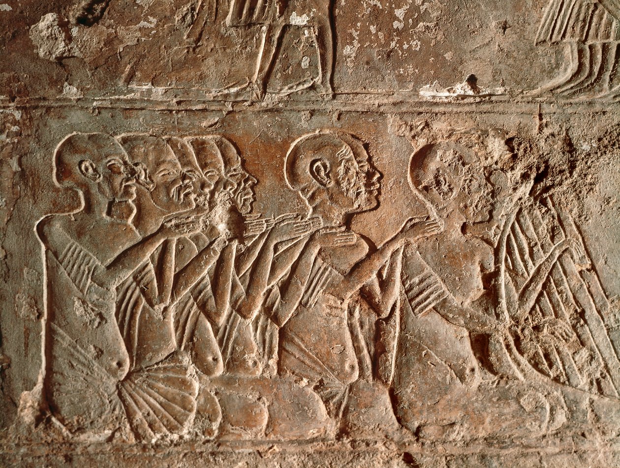 Cantantes y arpistas, relevo de Egyptian 18th Dynasty