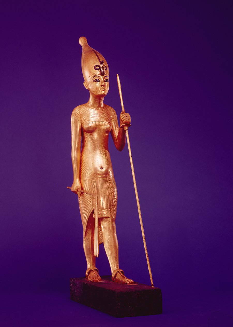 Estatuilla del rey, de la tumba de Tutankamón de Egyptian 18th Dynasty