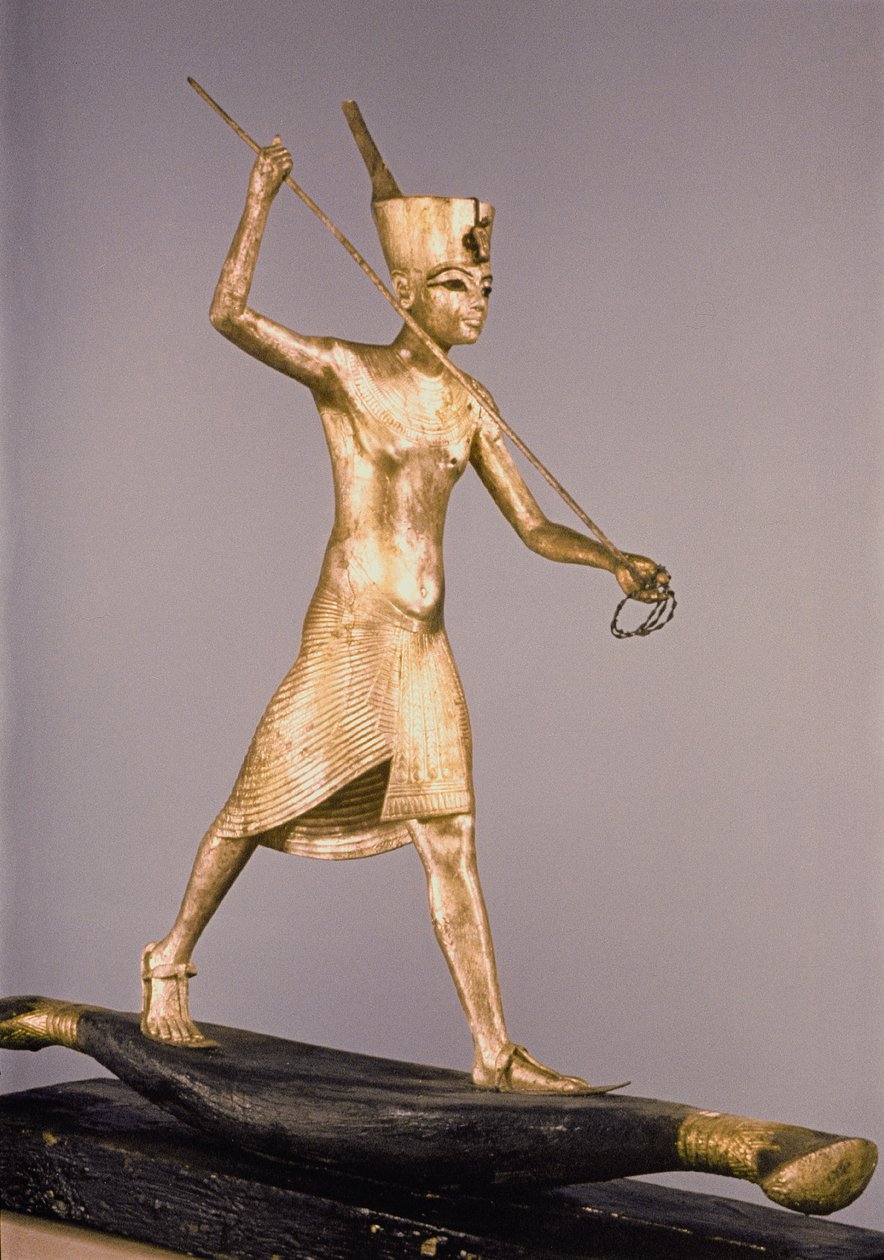 El arponero, de la Tumba de Tutankamón (c.1370-1352 a.C.) Nuevo Reino de Egyptian 18th Dynasty