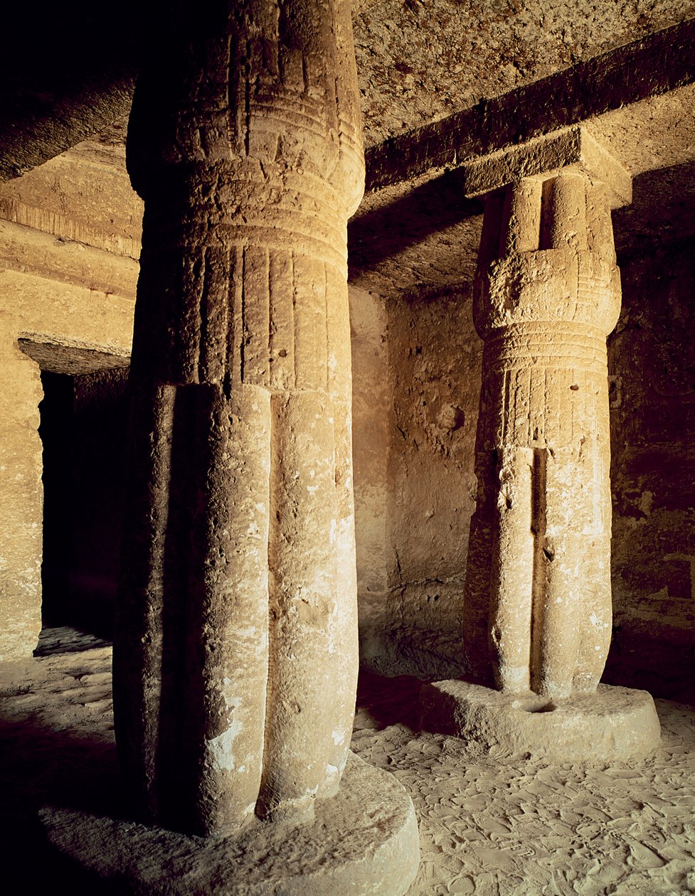 Vista de la Capilla de la Tumba de Meryre, Nuevo Reino de Egyptian 18th Dynasty