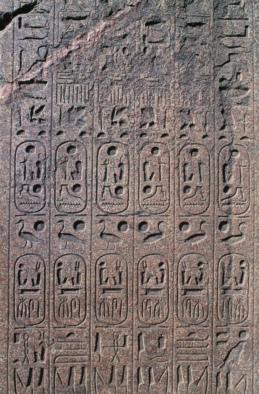 Bloque con relieves e inscripciones, Gran Templo de Amón, Tanis, Egipto, Reino Nuevo, Dinastía XIX de Egyptian 19th Dynasty