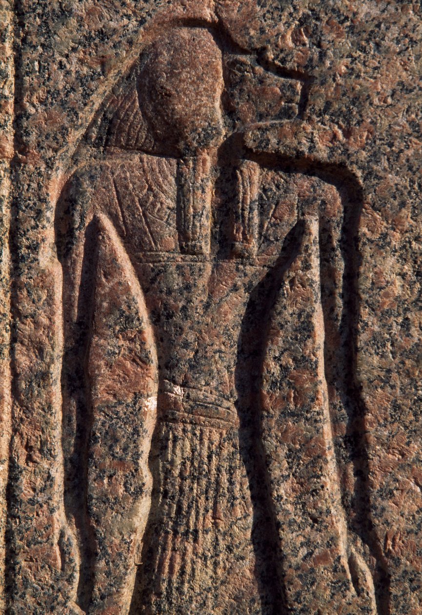 Inscripción y relieve de Anubis y otro dios, sarcófago de Amenhotep, Menfis (Lista del Patrimonio Mundial de la Unesco de Egyptian 19th Dynasty