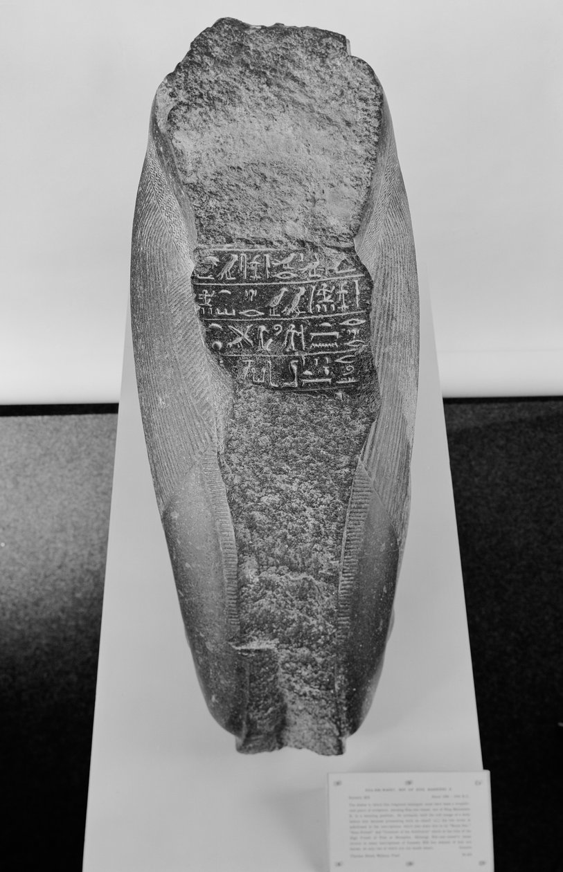 Estatua arrodillada de Khaemwaset, 1281-1277 a.C. de Egyptian 19th Dynasty