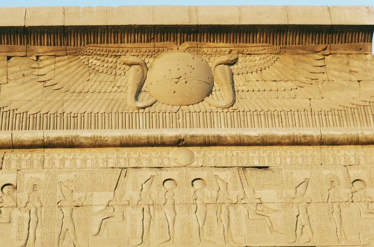 Relieve, Portal Ptolemaico Sur, Templo de Amón, complejo de templos de Karnak (Lista del Patrimonio Mundial de la UNESCO de Egyptian 19th Dynasty
