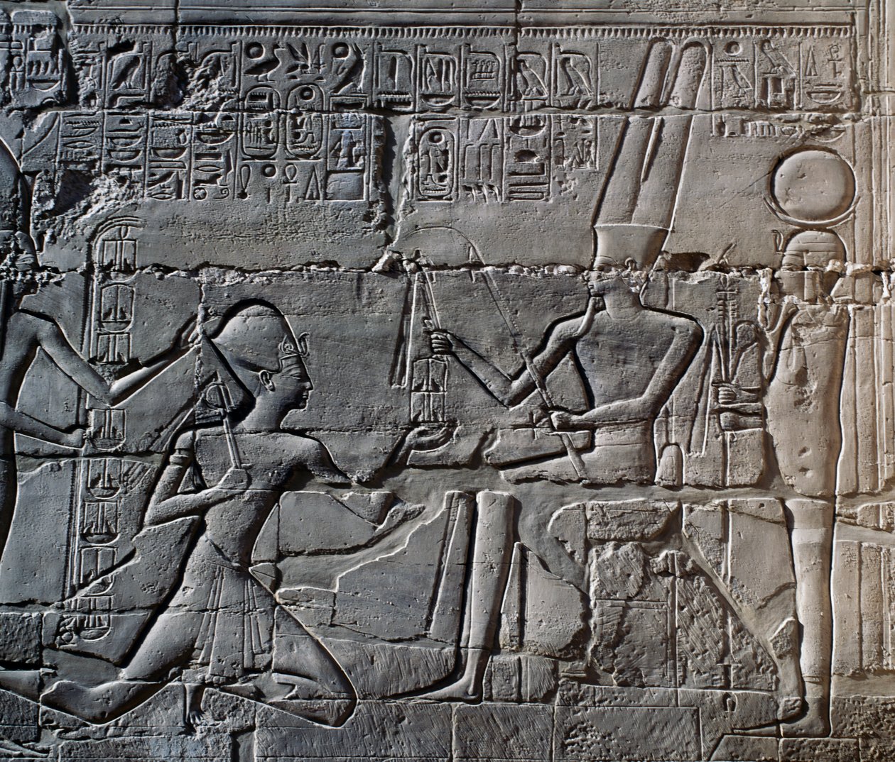 Campañas de Seti I en Siria y Palestina, relieve, muro exterior norte de la Gran Sala Hipóstila, complejo del templo de Karnak (Lista del Patrimonio Mundial de la Unesco de Egyptian 19th Dynasty